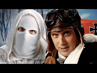 Red Baron vs White Death. Epic Rap Battles of History – ERB